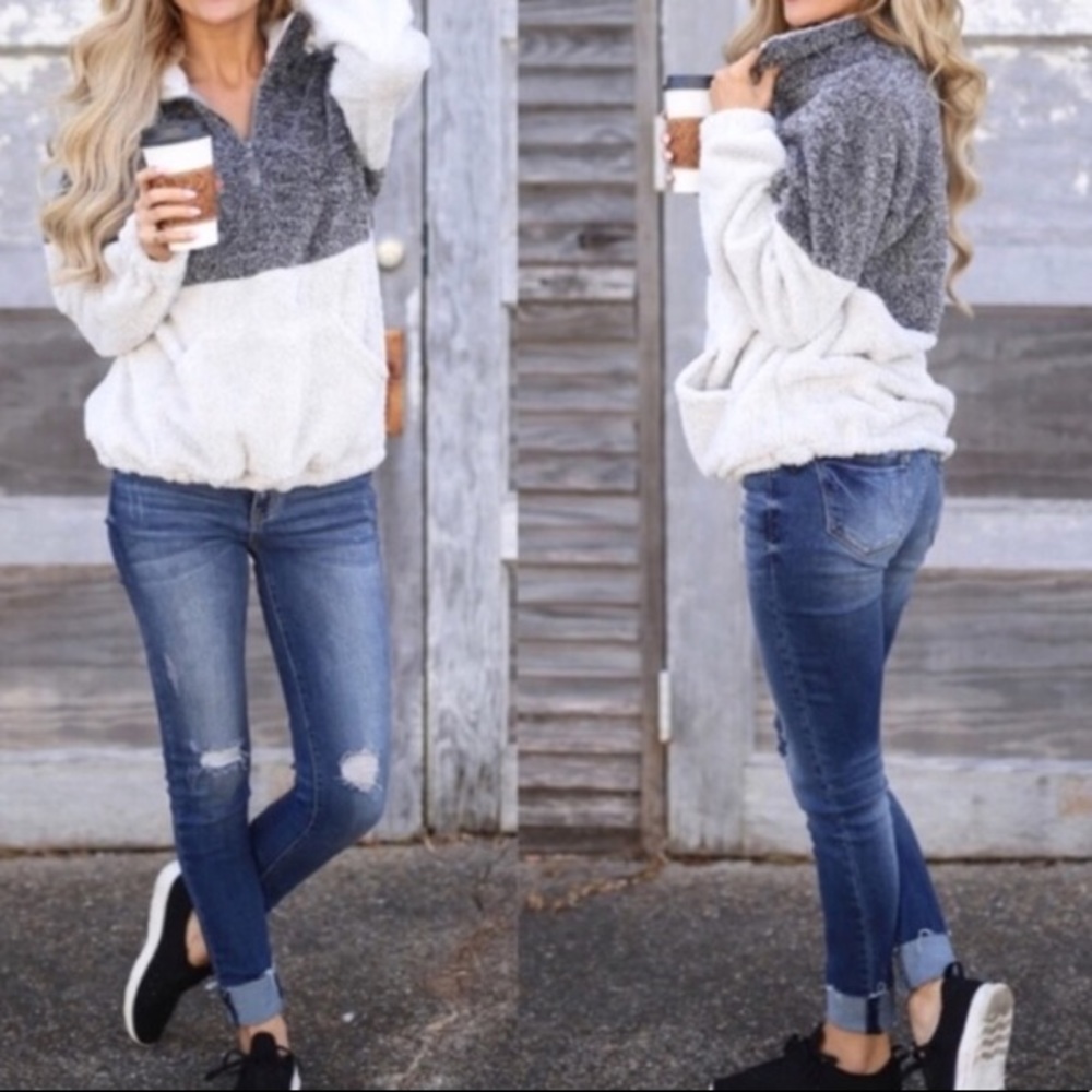 Last 1 S ! New Amazing Fuzzy Pullover Sweater - Picture 3 of 6